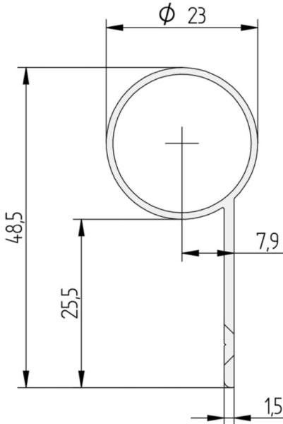 Athmer Fingerschutz-Profil BD 23/1750